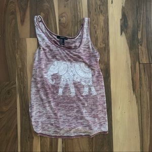elephant pink tank top